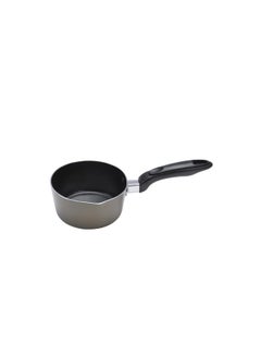 Buy Non-Stick Milk Pan With Handle Brown/Black 14cm in UAE