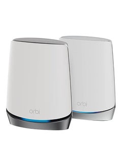 Buy Orbi WiFi 6E Mesh System (RBKE963) – Quad-Band WiFi 6E Router with 2 Satellites | Coverage up to 7,500 sq. ft, 200 Devices | Ultra-Fast Speeds up to 10.8Gbps (AXE11000) | Simple Set Up grey in UAE