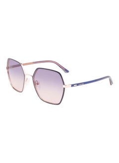 Buy Women's Full Rim Metal Modified Rectangle  Sunglasses  CK21131S-438-5620 in UAE