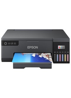 Buy EcoTank L8050 6 Colour A4 Photo Printer WiFi Connected, With Smart App Connectivity Black in Saudi Arabia