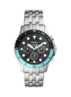 Buy Men's Chronograph Wrist Watch - 42 mm - Silver in UAE