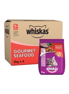 Buy Gourmet Seafood Dry Food Bags Pack Of 4 3kg in Saudi Arabia