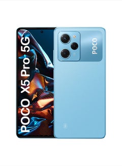 Buy Poco X5 Pro Dual Sim Blue 8GB RAM 256GB 5G Middle East Version in UAE