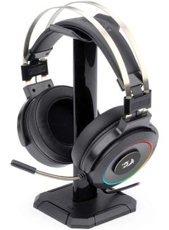 اشتري سماعة رأس ريدراجون H320 بصوت محيط افتراضي 7.1 بمنفذ USB ومزودة بإضاءة RGB للألعاب - تأثير صوت ثلاثي الأبعاد مع حامل سماعة في السعودية