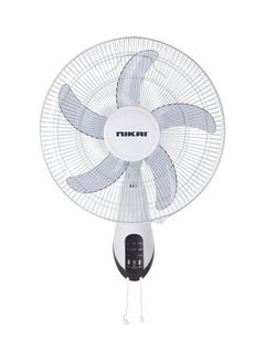 Buy 16” Wall Fan With Remote 45.0 W NWF1636RT1 White in Saudi Arabia