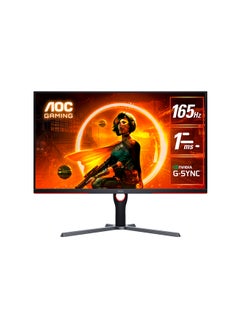 Buy Q32G3S 31.5-Inch QHD (IPS) Gaming Monitor, 2560 × 1440 (QHD), 165Hz, 1ms, HDR10 Mode Visual Enhancement, HDMI 2.0 × 2, DisplayPort 1.4 × 1, NVIDIA G-Sync Compatible and AMD FreeSync Premium Black & Red in Egypt