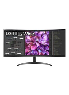 اشتري 34WQ60C 34 Inch 21:9 Curved UltraWide QHD 3440 x 1440 IPS Monitor With HDMI 2.0,DisplayPort Black في الامارات