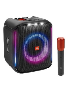 Buy Partybox Encore Portable Speaker With Digital Wireless Mic 100W Powerful Sound Dynamic Light Show IPX Splash Proof 10 Hours Of Playtime Multisource Playback Black in UAE