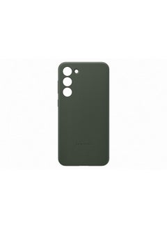 Buy S23 Plus Leather Case Green in UAE