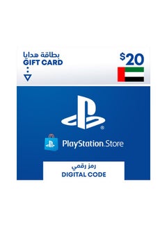 Buy PSN UAE Store 20$ Gift Card Multicolour in UAE