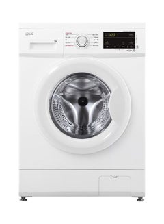 Buy 7Kg Front Loading Washing Machine, 1200 RPM, Inverter Direct Drive Motor, 6 Motion DD technology, Dial + Touch control, Smart Diagnosis, Steam Function, 10 Years Motor Warranty FH2J3HDYL02 White in UAE