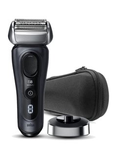 Buy Series 8 Wet & Dry Shaver With Charging Stand And Travel Case 8413S Black 23.2 x 8 x 16.2cm in UAE