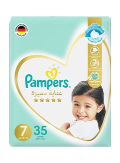 Buy Premium Care Pants Baby Diapers, Size 7, 18+Kg, 35 Count in UAE