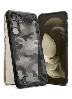 اشتري Fusion-X Series Covers for Samsung Galaxy S23 Plus Case (2023)  Hard Shockproof Protective Bumper Phone Cover - Camo black في الامارات