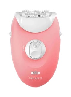 Buy Silk-épil 3 SE 3440 Epilator Light Pink/White in UAE