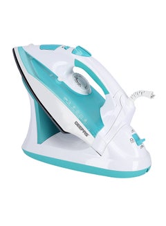 Buy Wet and Dry Steam Iron Box with Ceramic Soleplate and Self Cleaning Function Handy Design with Anti drip Function Powerful Burst Steam 2400.0 W GSI24015 Green/White in UAE