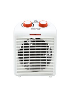 اشتري Fan Heater With 2 Heat Setting Adjustable Thermostat 2000 وات GFH28520 أبيض، أحمر في الامارات