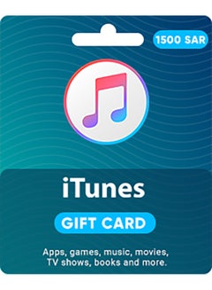 Buy KSA iTunes 1500 SAR Gift Card Multicolour in UAE