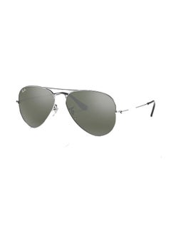Buy Full Rim Aviator Mirror Sunglasses - 0RB3025W327555 in UAE