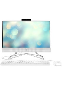 Buy AIO 22-dd2000nh Desktop With 21.5-Inch Display, Celeron-J4025 Processor/4GB RAM/256GB SSD/Intel HD Graphics English Snow white in UAE