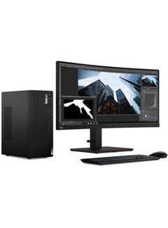 Buy Lenovo Desktop ThinkCentre Neo 50t i7-12700 4GB/1TBHDD/DVDRW/DOS/BLK/ARB (11SE000VGR) black in UAE