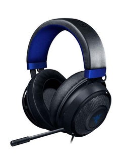 Buy Razer Kraken Gaming Headset: Lightweight Aluminum Frame, Retractable Noise Isolating Microphone, For PC, PS4, Nintendo Switch- Black/Blue in Saudi Arabia