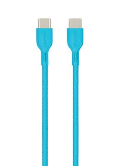 Buy USB-C to USB-C Cable, Premium 60W Power Delivery USB Type-C to Type-C 3A Sync and Charge Cable with 2 Meter Tangle Free Cord for MacBook Pro, Google Pixel XL, Nexus 5X/6P, PowerBeam-CC2 Blue Blue in Saudi Arabia