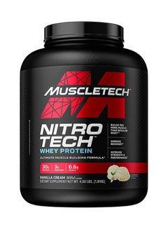 اشتري Nitro Tech Whey Protein Vanilla Cream 4Lb في الامارات