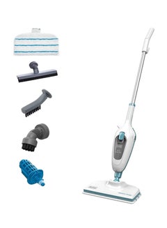 Buy 5-in-1 Steam Mop, 1300W, Heats in 30 Seconds, 380ml Removable Tank, 180° Swivel Steering, Chemical-Free Cleaning, 5 Accessories for Versatile Use 1300 W FSMH13E5-B5 White/Blue in Egypt