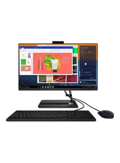 اشتري IdeaCentre AIO 3 24ALC6 Desktop PC With 23.8-Inch Display, Ryzen 3 5300U Processor/4GB RAM/256GB SSD/AMD Radeon Graphics/Windows 11 English Black في الامارات