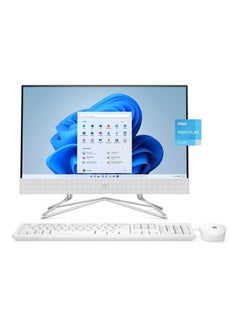 Buy 2023 Newest AIO Desktop With 21.5-Inch Display, Core i3 10110U Processor/8GB RAM/512GB SSD/Intel UHD Graphics/Windows 11 English Snow White in UAE