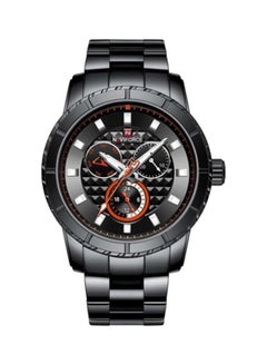 Buy Men's Stainless Steel Chronograph Watch NF9145 B/B/R - 46 mm - Black in UAE