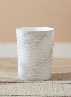 Buy Cylindrical Bath Bin Grey 20x26.2cm in Saudi Arabia