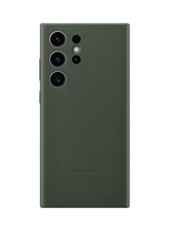 اشتري Galaxy S23 Ultra Leather Case Green في الامارات