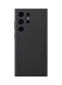 Buy Galaxy S23 Ultra Leather Case Black in UAE