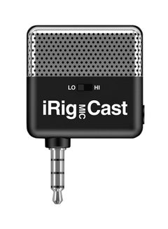 Buy iRig Mic Cast - Ultra-compact microphone for iPhone, iPod touch, iPad and Android IP-IRIG-CAST-IN Black in Saudi Arabia