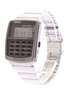 اشتري ساعة يد رقمية مقاومة للماء بسوار من الإستانلس ستيل طراز CA-506--1DF مقاس 45 مم - لون فضي للرجال في الامارات