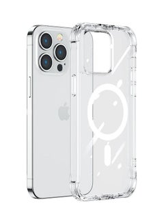 اشتري Magnetic Defender Magnetic Case for iPhone 14 Max Armored Case with Hooks Stand Clear (MagSafe Compatible) Clear في مصر