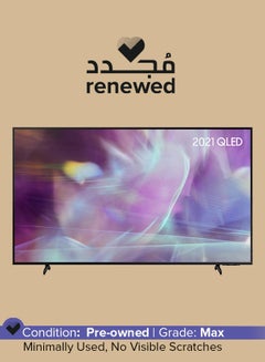 اشتري Renewed - 50-Inch QLED 4K HDR Smart TV (2021) QE50Q60A Black في الامارات