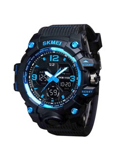 Buy Men's Silicone Analog & Digital Watch 1155 - 55 mm - Black in Egypt