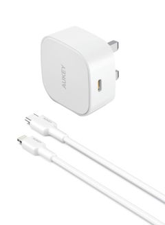 Buy Kit On The GO Bundle-IIII  PD Charger 20W With MFI USB-C To Lightning Cable White in Saudi Arabia