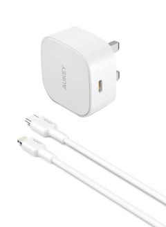 اشتري Kit On The GO Bundle-IIII  PD Charger 20W With MFI USB-C To Lightning Cable White في السعودية