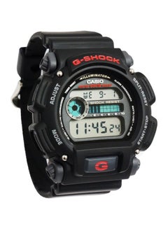 Buy Men's Round Shape Rubber Strap Digital Wrist Watch 49 mm - Black - DW-9052-1VDR in UAE