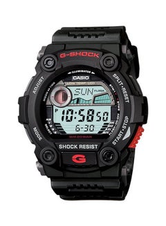 Buy Men's Round Shape Rubber Strap Digital Wrist Watch 50 mm - Black - G-7900-1DR in UAE