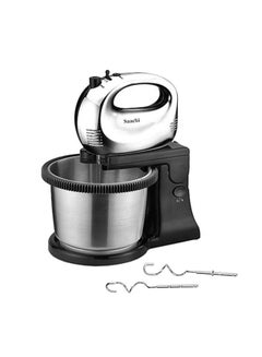 Buy Hand Mixer With Bowl 2.5 L 250 W NL-HM-4157CB-BK Black/Silver in Saudi Arabia