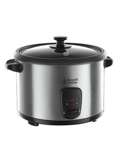 Buy Electric Rice Cooker With Steamer, Glass Lid 1.8 L 700 W 19750 Black/Silver in Saudi Arabia