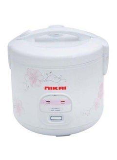 Buy Electric Rice Cooker With Non-Stick Tefflon Coated Pot, Cook, Steam And Keep Warm Function For Flawless Meals, Detachable Cord For Convenience Serving 1.8 L 650 W NR674N3 White/Pink/Black in UAE