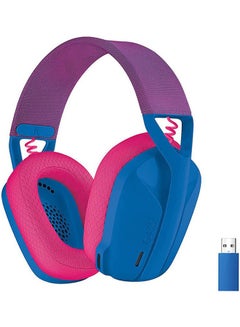 اشتري Logitech G435 LIGHTSPEED & Bluetooth Wireless Gaming Headset - Blue في مصر