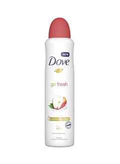 Buy Deodorant Spray Go Fresh Moisturising Cream Apple And White Tea White-Red 250ml in Egypt