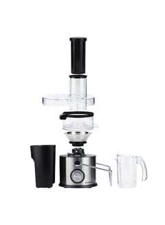 Buy 4-IN-1 Juice Extractor/ Juicer/Blender| 800 W Powerful Motor with 2 Speed Setting and Pulse| 1.5 L and 1.0 L Blender and Juicer Jar| Stainless Steel Filter and Blade| Perfect for Extracting Juices from Fruits and Vegetables OMJE2234N Black in UAE